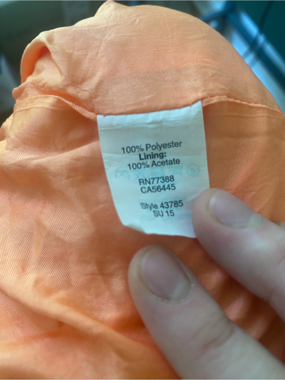 J. Crew Neon Orange Spaghetti Strap Mini Dress - Picture 6 of 8